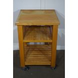 BUTCHER'S BLOCK STYLE KITCHEN UNIT, WIDTH APPROX 60CM