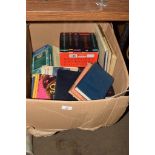 BOX OF BOOKS INCLUDING SOME MODERN FRENCH LITERATURE TITLES AND MAGAZINES