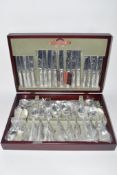 LARGE CASED SET OF SILVER PLATED WARES IN ORIGINAL BOX