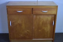 RETRO STYLE SIDEBOARD, WIDTH APPROX 107CM