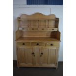 LARGE HEAVY EARLY 20TH CENTURY KITCHEN DRESSER, WIDTH APPROX 144CM