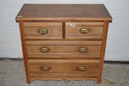 EARLY 20TH CENTURY CHEST OF DRAWERS, POSSIBLY PREVIOUSLY DRESSING TABLE, WIDTH APPROX 89CM