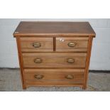 EARLY 20TH CENTURY CHEST OF DRAWERS, POSSIBLY PREVIOUSLY DRESSING TABLE, WIDTH APPROX 89CM