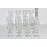 GLASS WARES, WINE GLASSES, CUPS ETC