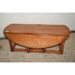 LOW JOINTED OVAL COFFEE TABLE, LENGTH APPROX 108CM