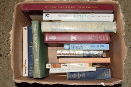 BOX OF BOOKS, SOME RELIGIOUS AND ART INTEREST INCLUDING ART AND CIVILISATION AND ITALIAN COOKERY