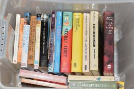 PLASTIC BOX OF BOOKS, MAINLY ON TIBET INCLUDING LOST TIBETAN KINGDOM, THE LAST DALAI LAMA ETC