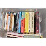 PLASTIC BOX OF BOOKS, MAINLY ON TIBET INCLUDING LOST TIBETAN KINGDOM, THE LAST DALAI LAMA ETC