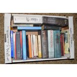 BOX OF BOOKS, MAINLY THRILLERS, CRIME NOVELS ETC