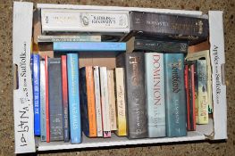 BOX OF BOOKS, MAINLY THRILLERS, CRIME NOVELS ETC