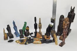 EGYPTIAN FIGURES, CATS AND EGYPTIAN MUMMIES