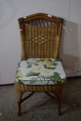 CANE CONSERVATORY ARMCHAIR, HEIGHT APPROX 96CM
