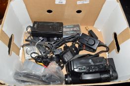 BOX CONTAINING NIKON VN3000 VIDEO CAMERA AND OTHER EQUIPMENT