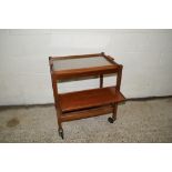 MID 20TH CENTURY TEA TROLLEY WITH REMOVABLE TRAY, LENGTH APPROX 64CM