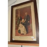 ROYAL PRINT OF THE FOUR GENERATIONS FEATURING VICTORIA AND HER CHILDREN