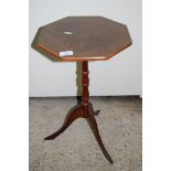 SMALL OCTAGONAL TABLE, WIDTH APPROX 30CM