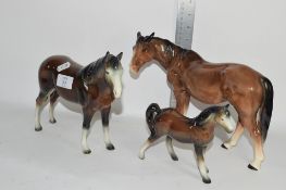 THREE MODELS OF HORSES