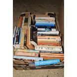 BOX OF BOOKS, MAINLY PAPERBACKS, VARIOUS NOVELS BY P D JAMES ETC