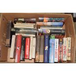 BOX OF BOOKS, VARIOUS TITLES, NOVELS BY TOLKIEN, ROBERT HARRIS ETC