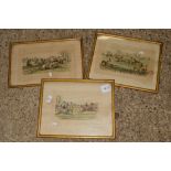 THREE HORSE RACING PRINTS PUBLISHED BY ARTHUR ACKERMANN