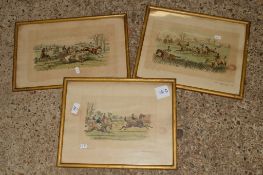 THREE HORSE RACING PRINTS PUBLISHED BY ARTHUR ACKERMANN