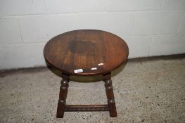 SMALL JOINTED CIRCULAR TABLE, APPROX 50CM DIAM