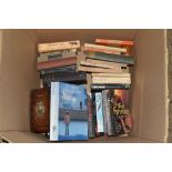 BOX OF BOOKS, MAINLY NOVELS INCLUDING THE FIRST NORSEMEN BY D K WILSON