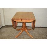 FOLDING PINE DINING TABLE, APPROX 92CM X 153CM EXTENDED