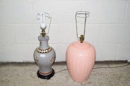 TWO VARIOUS TABLE LAMP BASES
