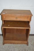 SMALL MID TO LATE 20TH CENTURY OAK TELEPHONE TABLE, WIDTH APPROX 52CM