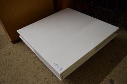 IKEA WHITE TWO-DRAWER COFFEE TABLE, 95CM WIDE