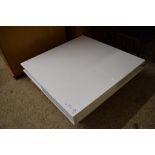 IKEA WHITE TWO-DRAWER COFFEE TABLE, 95CM WIDE