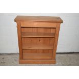 PINE LOW BOOKCASE, APPROX 81CM WIDTH