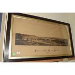 LARGE PHOTOGRAPH OF HARTLEPOOL AND TEES BAY FROM MIDDLETON, DATED 1884, TAKEN BY T BRAYBROOK, WEST