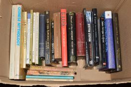 BOX OF BOOKS, VARIOUS TITLES, CHINESE MYTHOLOGY, OCEANIC MYTHOLOGY, THE BENEDICTINES IN BRITAIN ETC