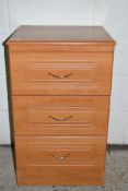 SMALL MODERN BEDSIDE CABINET, WIDTH APPROX 45CM