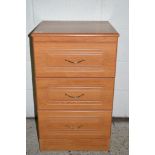 SMALL MODERN BEDSIDE CABINET, WIDTH APPROX 45CM