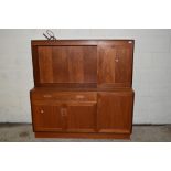 GOOD QUALITY RETRO STYLE COCKTAIL CABINET AND SIDEBOARD, WIDTH APPROX 136CM
