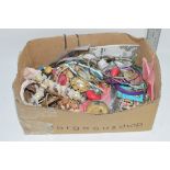 LARGE BOX CONTAINING COSTUME JEWELLERY