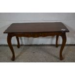 SMALL REPRODUCTION COFFEE TABLE, LENGTH APPROX 86CM