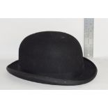 BOWLER HAT BY WOODROW OF PICCADILLY, SIZE 7 3/8"