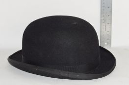 BOWLER HAT BY WOODROW OF PICCADILLY, SIZE 7 3/8"