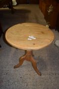 VINTAGE PINE CIRCULAR TABLE, APPROX 58CM DIAM