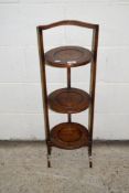 MID-20TH CENTURY FOLDING OAK CAKE STAND, HEIGHT APPROX 89CM