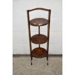 MID-20TH CENTURY FOLDING OAK CAKE STAND, HEIGHT APPROX 89CM