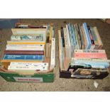 BOX OF BOOKS, MAINLY SOFT BACKS, ON RELIGIOUS AND HISTORICAL INTEREST INCLUDING MONASTIC PRINCIPLES,