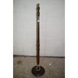 MAHOGANY LAMP STANDARD, HEIGHT APPROX 146CM