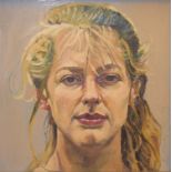 R Matthews (20th century), Portraits, pair of oils on board, both signed and dated 93, 29 x 29cm (