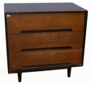 John and Sylvia Reid Stag C-range three-drawer chest together with a matching dressing table and