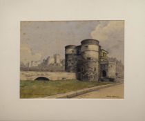 Sidney Walter Stanley (1890-1956), "The middle Tower of London", watercolour, signed lower right and